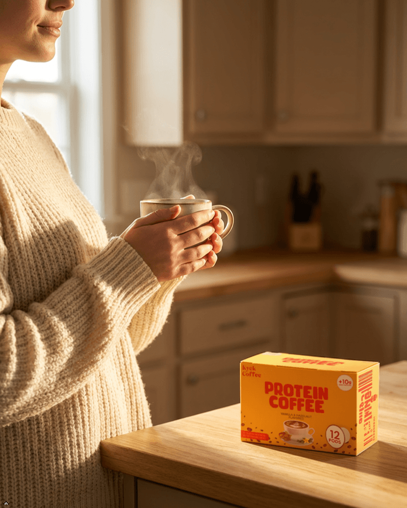 Morning coffee routine with Kyck